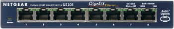 Netgear GS108 8 Port Copper Gigabit Switch